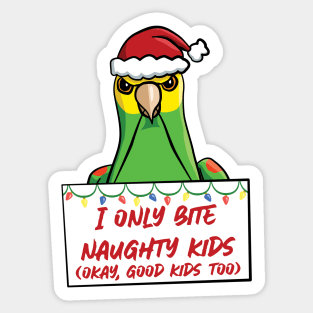 Only Bite Naughty Kids Yellow-headed Amazon Sticker